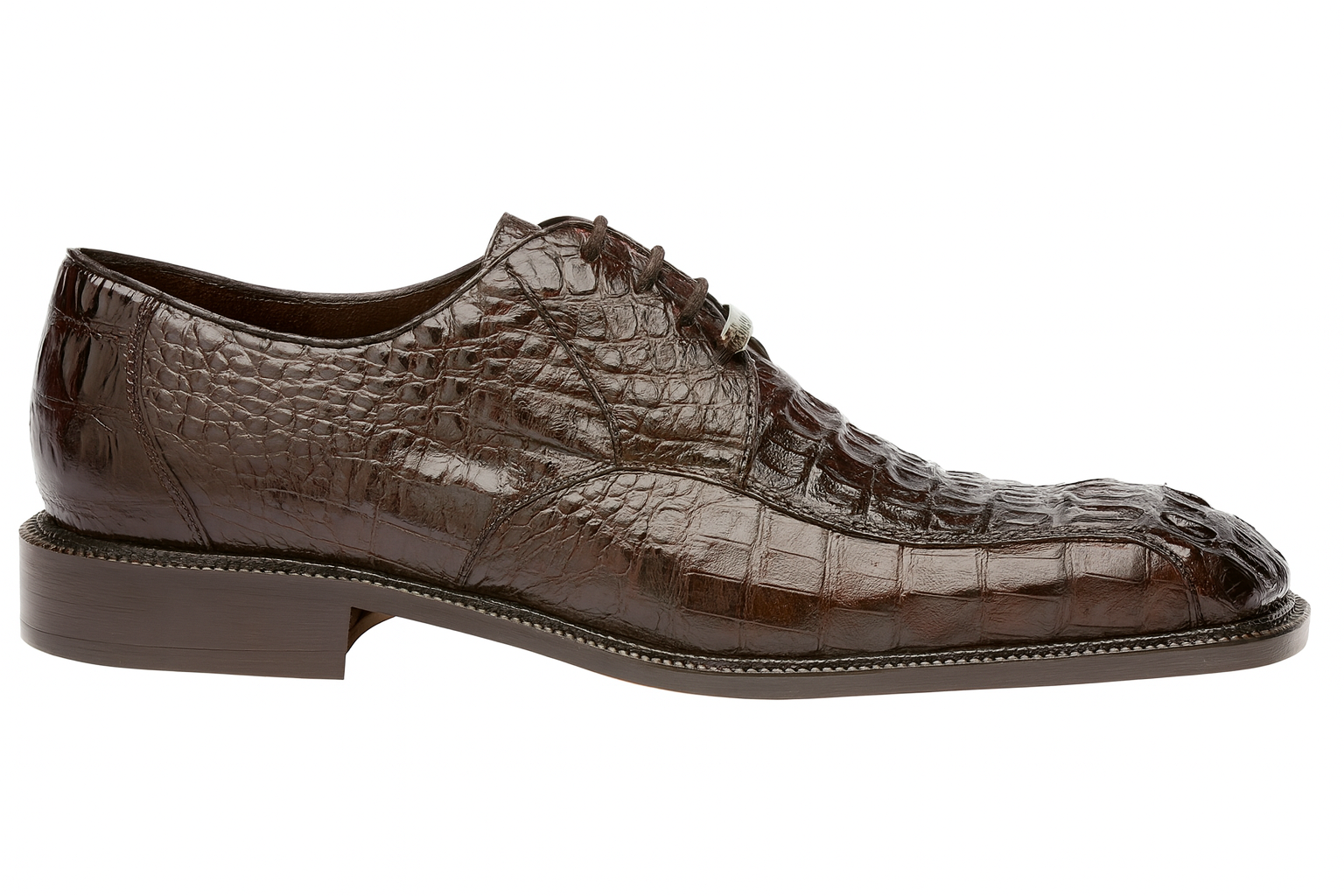 Belvedere Chapo Brown Crocodile Dress Shoe