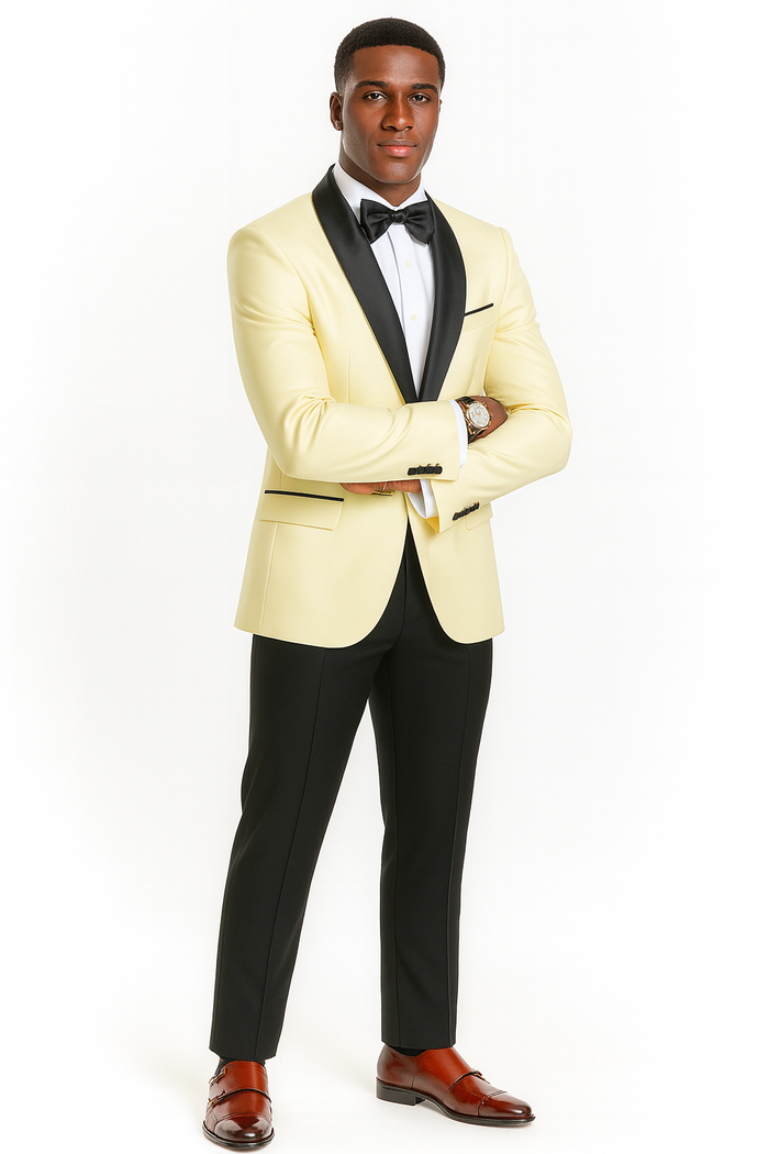 Big and Tall Ivory Suit for Men - 4-Piece Set