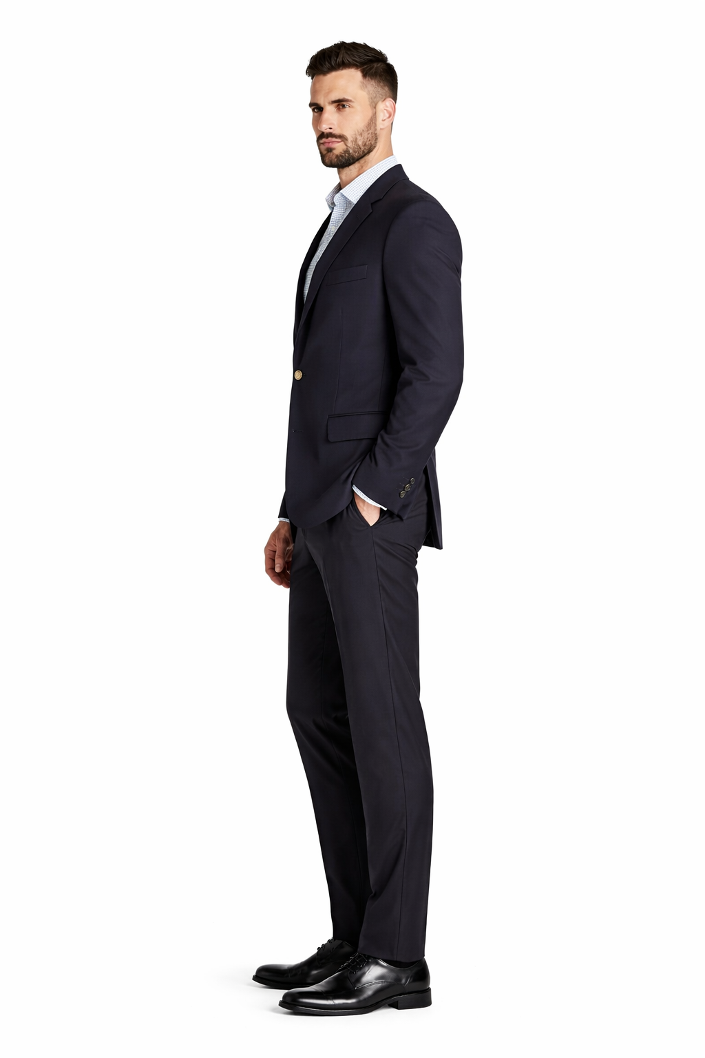 Men's Black 2 Button Dress Blazer