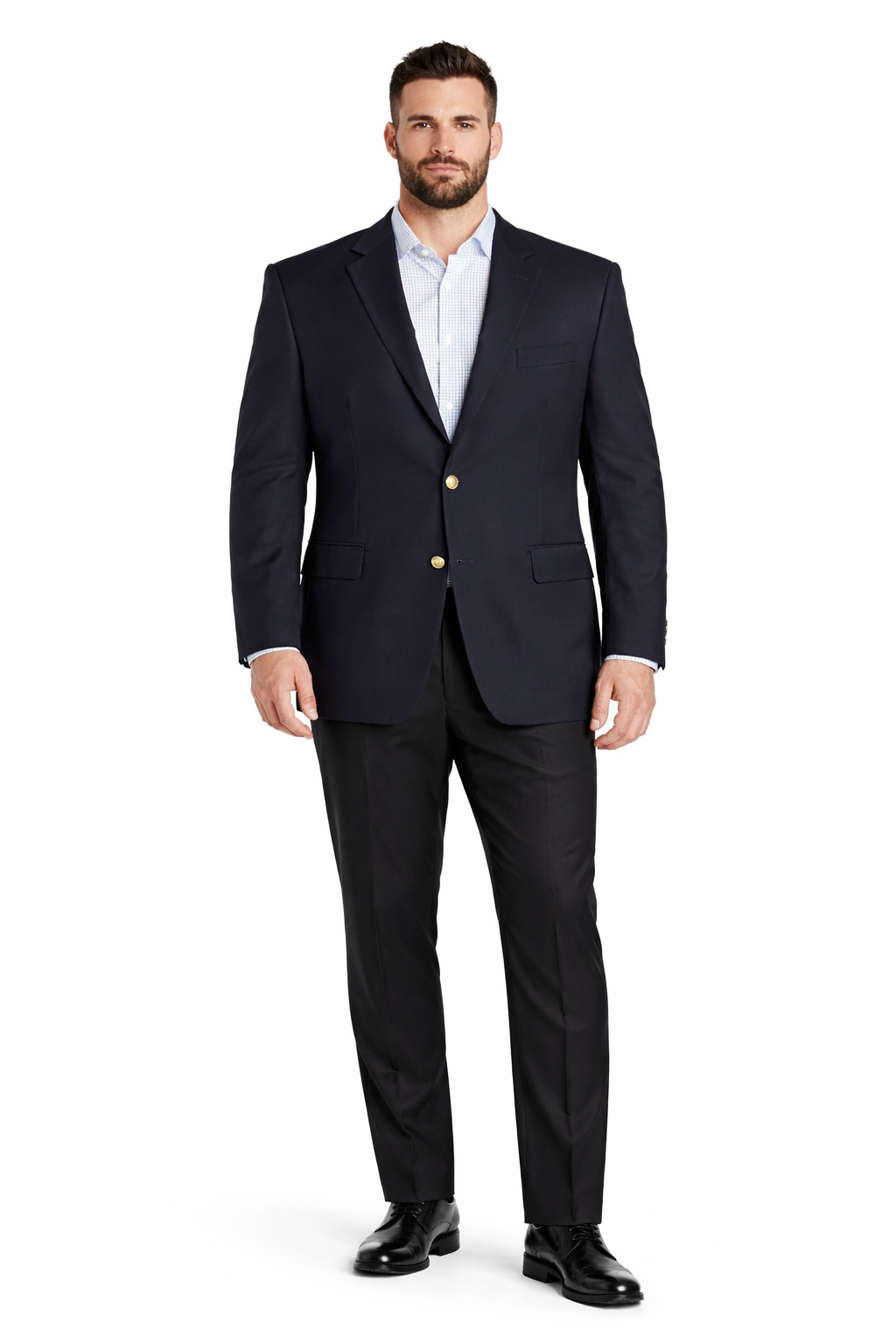 Men's Black 2 Button Dress Blazer