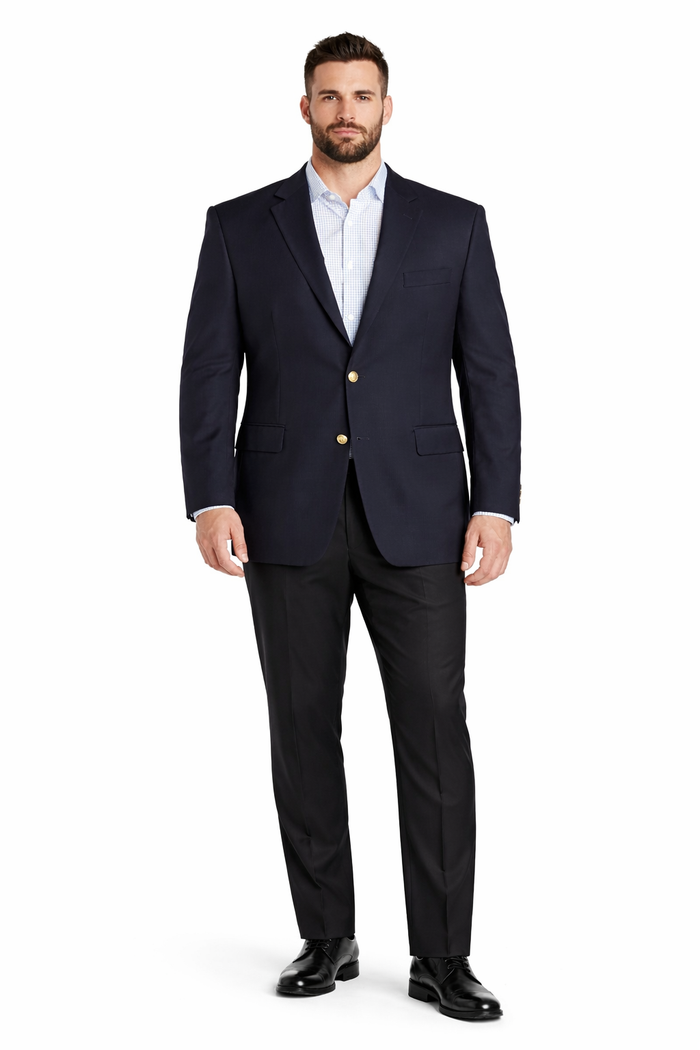 Men's Black 2 Button Dress Blazer