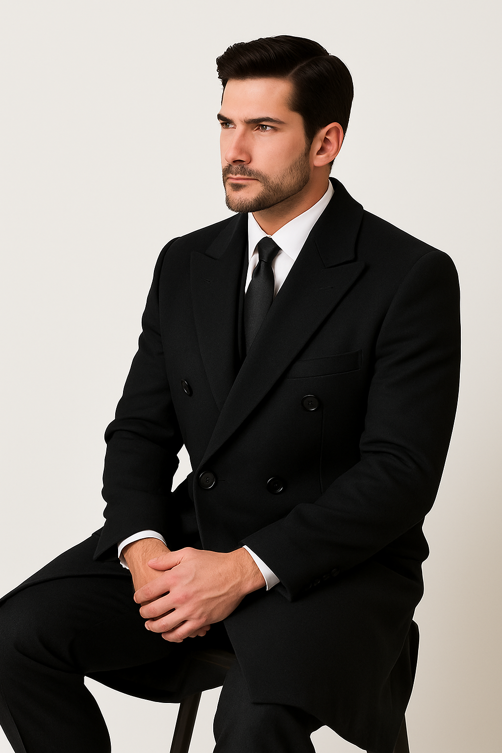 mens-black-big-and-tall-long