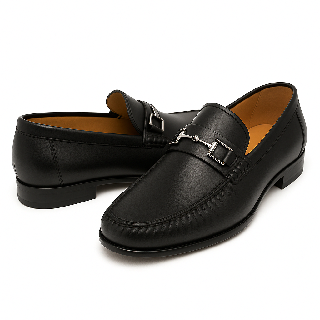 Mens Mezlan Brussels Calfskin Loafer with Metal Bit