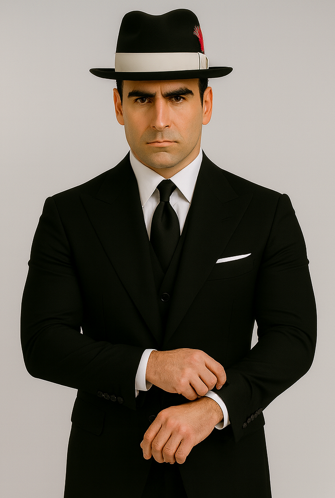 Men's Black dress zoot suit Fashion Tuxedo For Men + White Shirt + Black Tie Package Combo ~ Combination Price Men's Dress Shirt