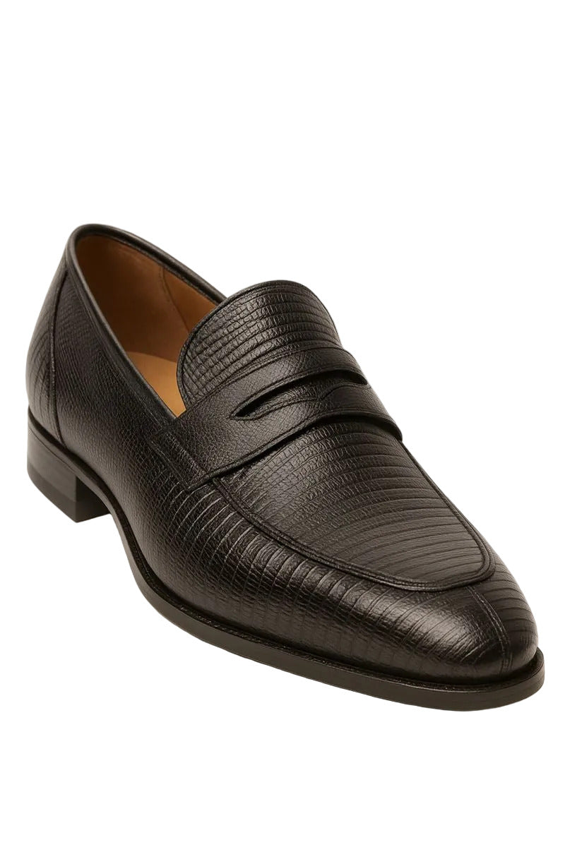 Mezlan Lipari Lizard Penny Loafer Dress Shoe