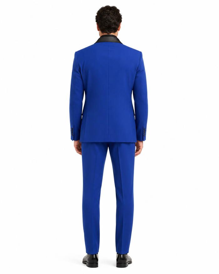 Men's Blazer Black ~ RoyalBlue Tuxedo Dinner Jacket and Blazer Two Toned