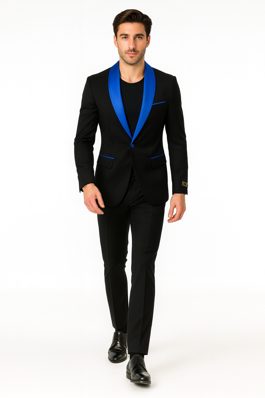 Men's Blazer Black ~ RoyalBlue Tuxedo Dinner Jacket and Blazer Two Toned