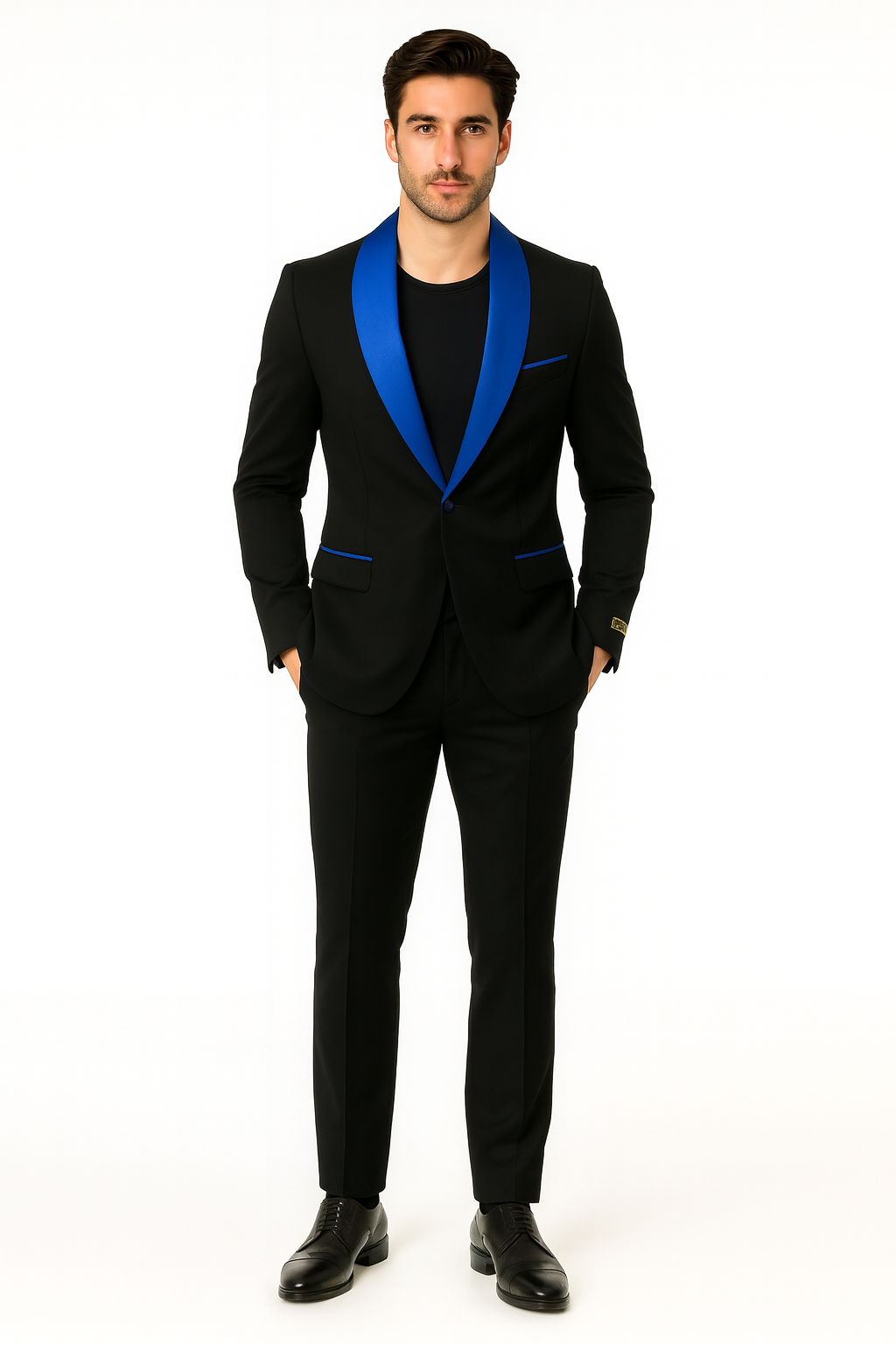 Men's Blazer Black ~ RoyalBlue Tuxedo Dinner Jacket and Blazer Two Toned