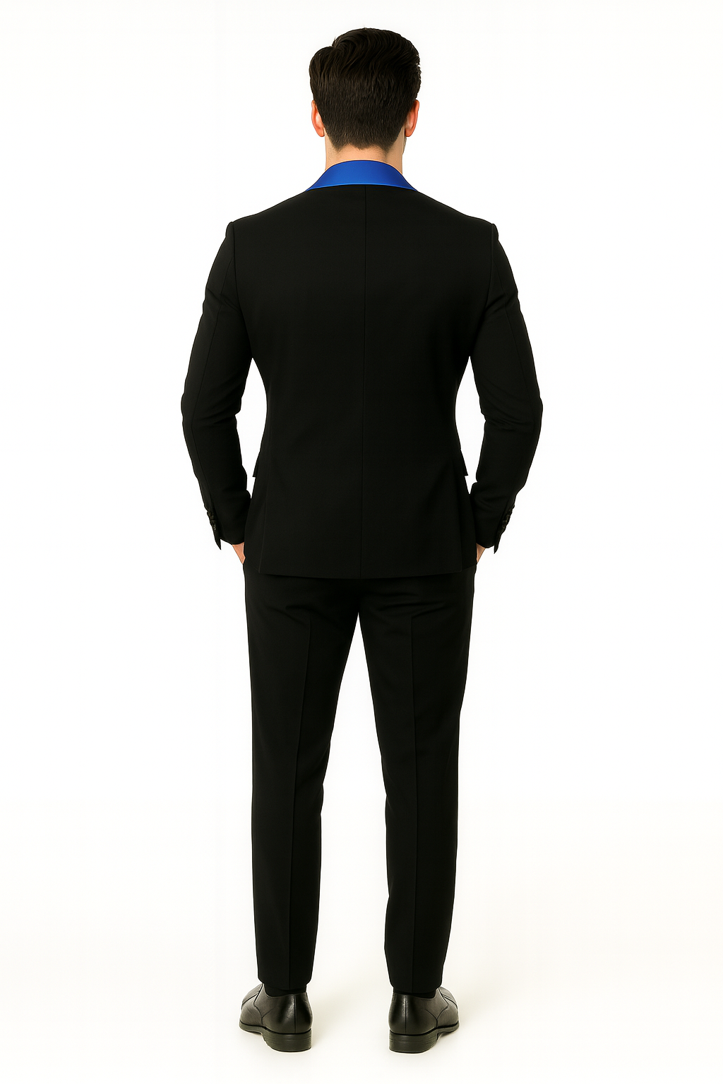 Men's Blazer Black ~ RoyalBlue Tuxedo Dinner Jacket and Blazer Two Toned