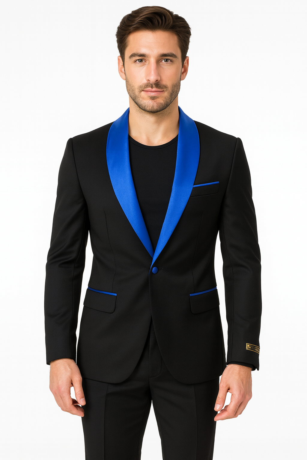 Men's Blazer Black ~ RoyalBlue Tuxedo Dinner Jacket and Blazer Two Toned