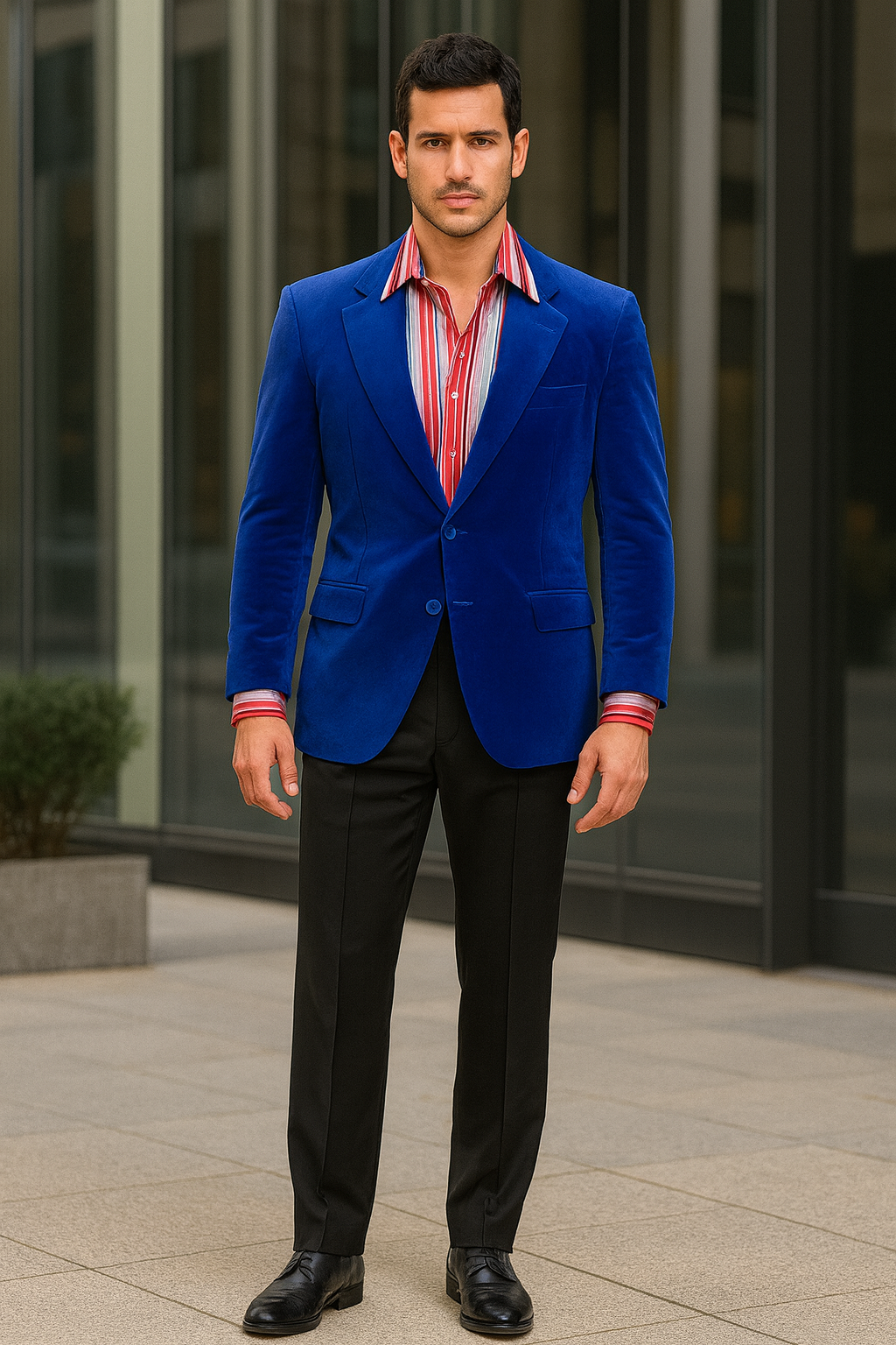 Men's blazer Jacket Royal Blue Velvet Cheap Priced Unique Fashion Designer Men's Dress Sale Jacket