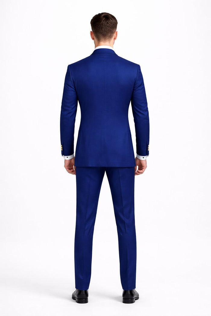 Double Breasted Tuxedo Groom Suit