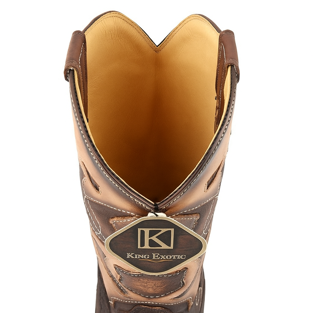 King Exotic Shark Snip Toe Western Boots