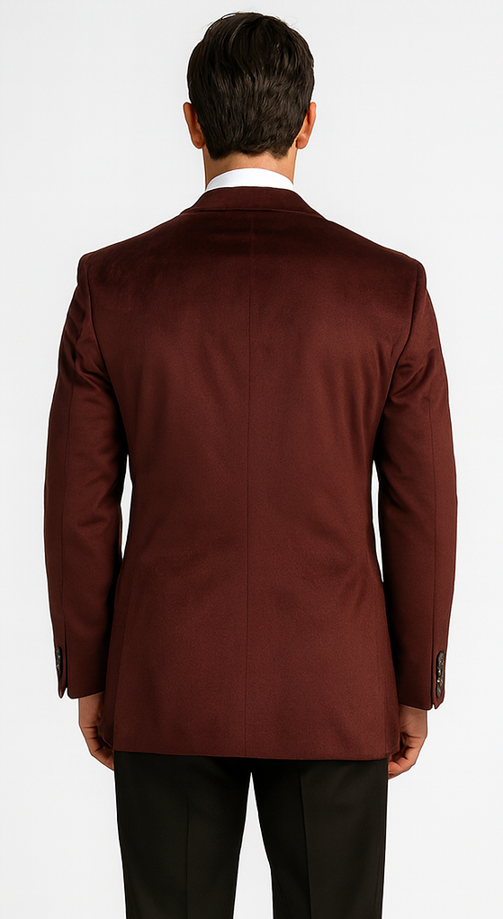 Men's Burgundy ~ Maroon ~ Wine Luxurious fully lined Jacket