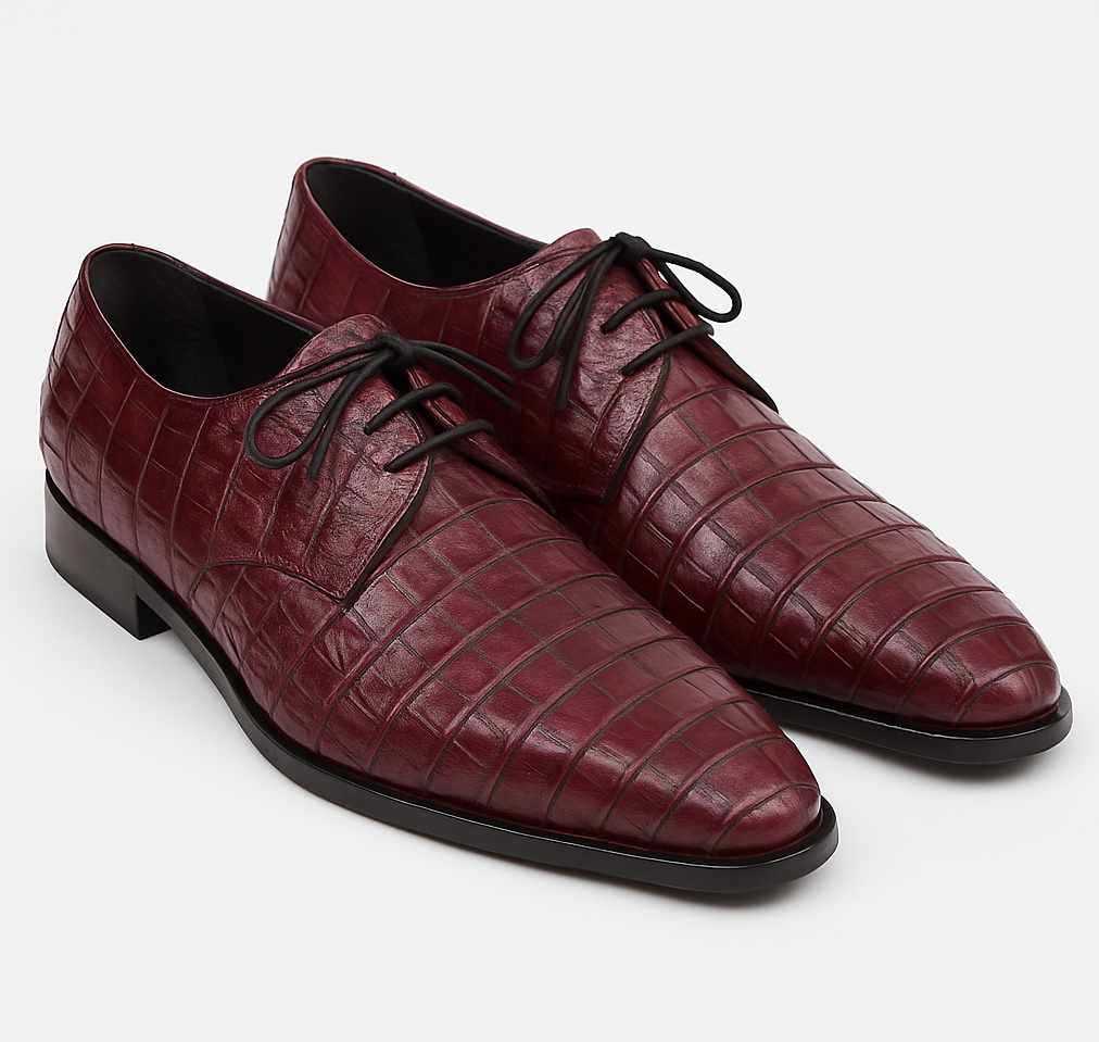 mens-burgundy-wine-crocodile-shoes
