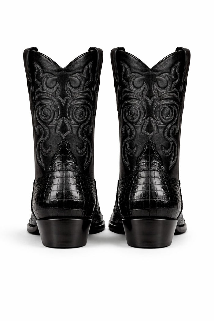 Men's Los Altos Caiman Tail Snip Toe Boots