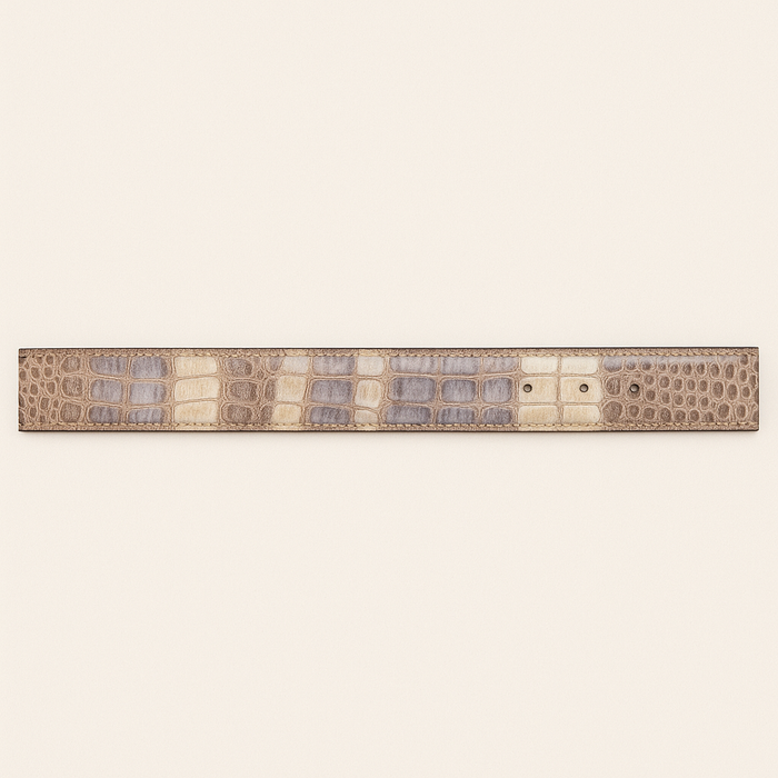 Wild West Caiman Belly Cowboy Belt for Men