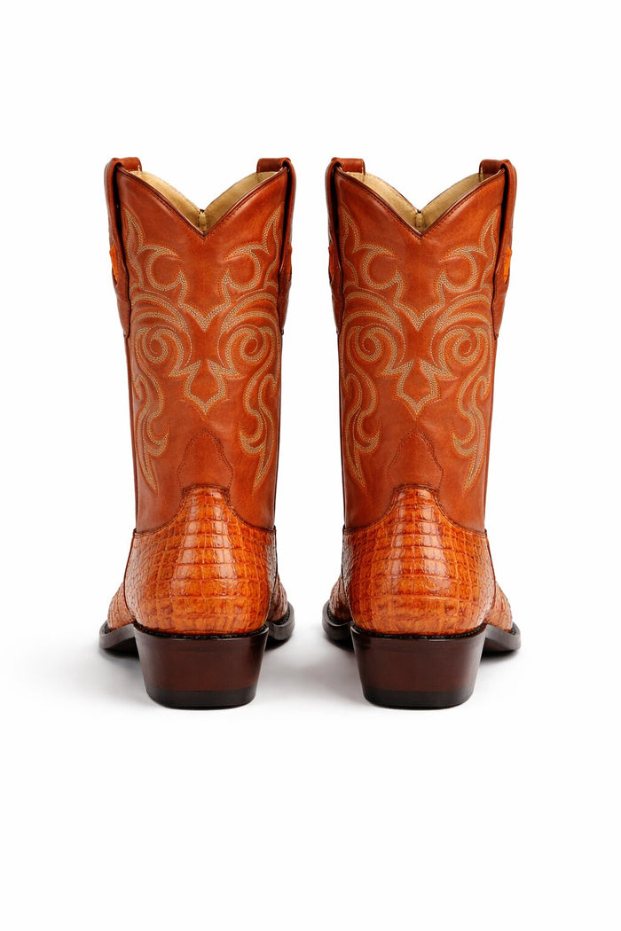 Men's Los Altos Caiman Tail Snip Toe Boots