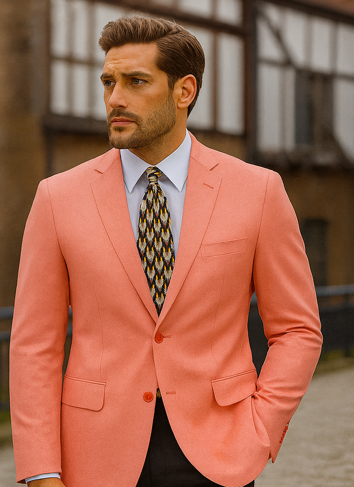 Mens Coral Blazer - Coral Sport Coat