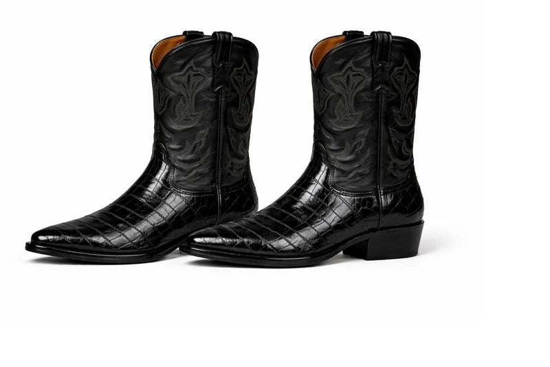 Mens Cowboy Boots Size 13 Black