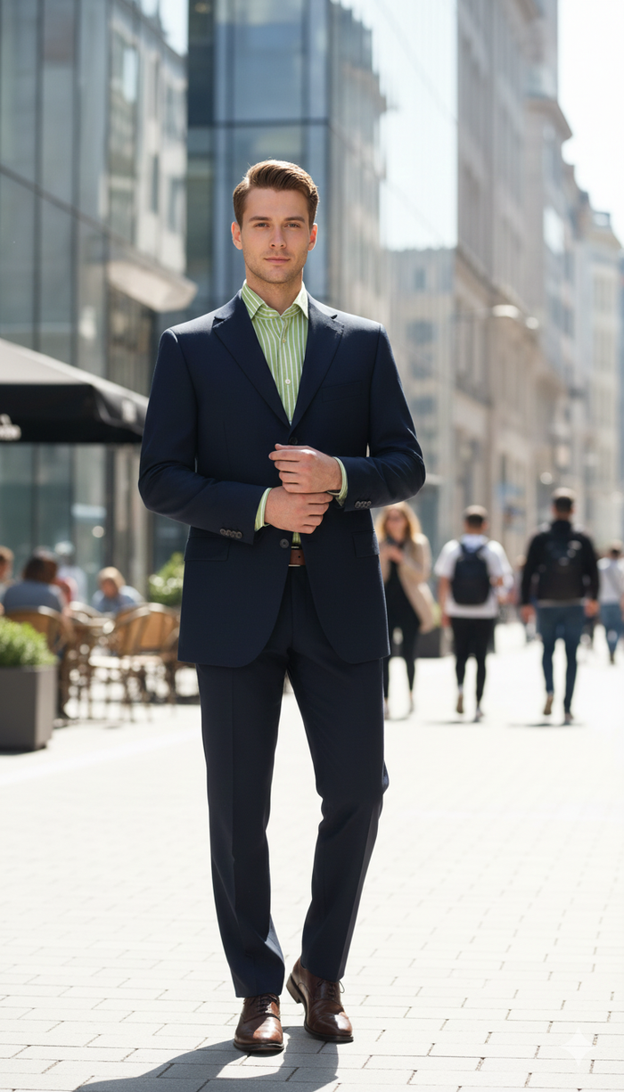 Mix and Match Suits Solid Dark Navy Blue Suit For Men Quality Suit Separates, Total Comfort Any Size Jacket&Any Size Pants