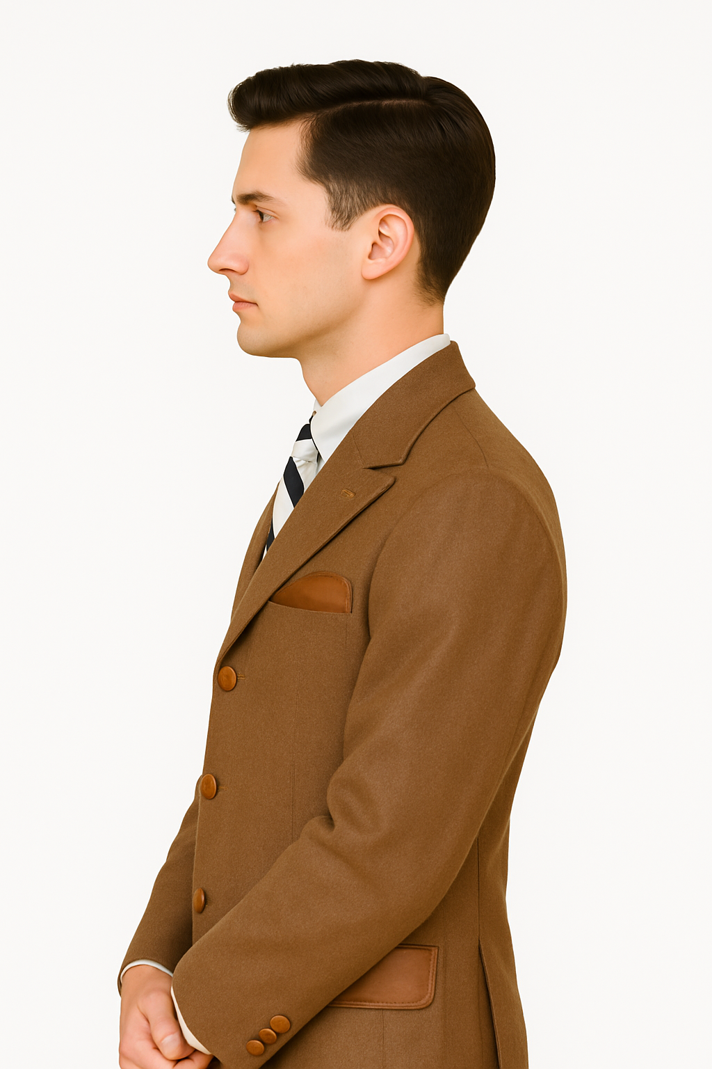 Denim 3-Piece Cotton Vested Suit