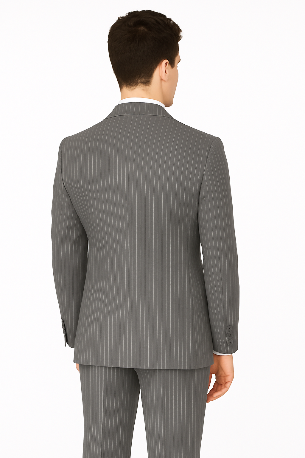 Gomez Addams Charcoal Pinstripe Costume Suit