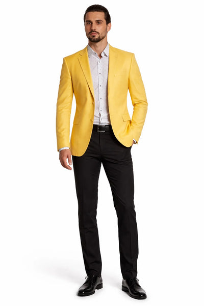 Men's Dylan Yellow 2 Button Cheap Priced Designer Fashion Dress Casual Blazer For Men On Sale European Fit Blazer