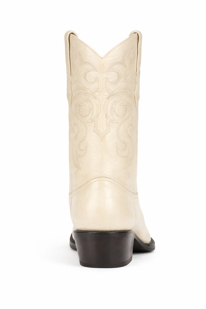 Elk Cowboy Boots White-White