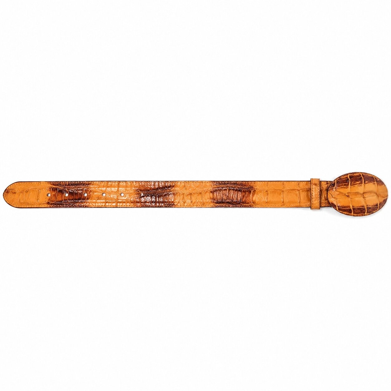 Caiman Skin Cowboy Belt by Wild West Boots