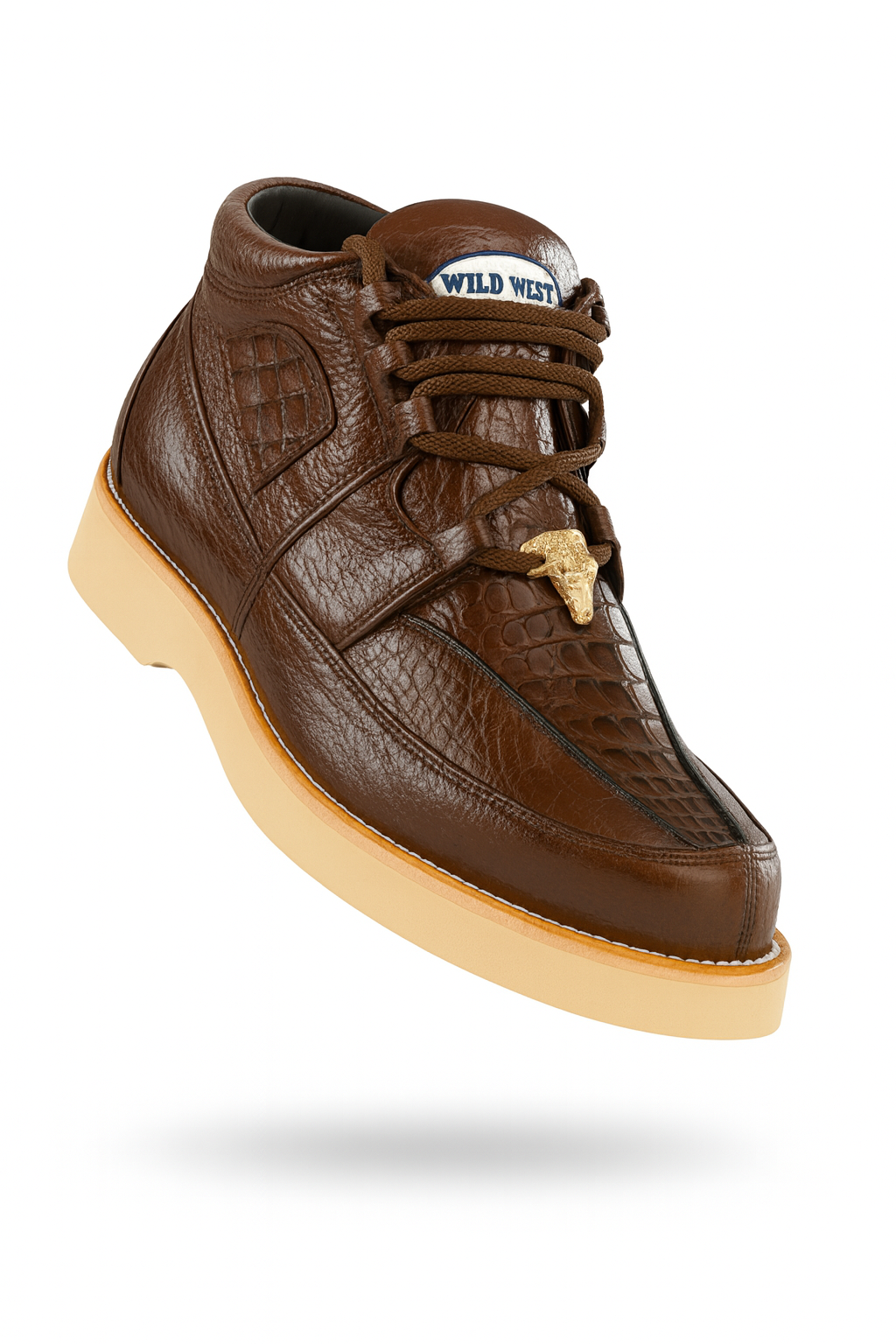 Caiman & Ostrich Skin Wild West Shoes