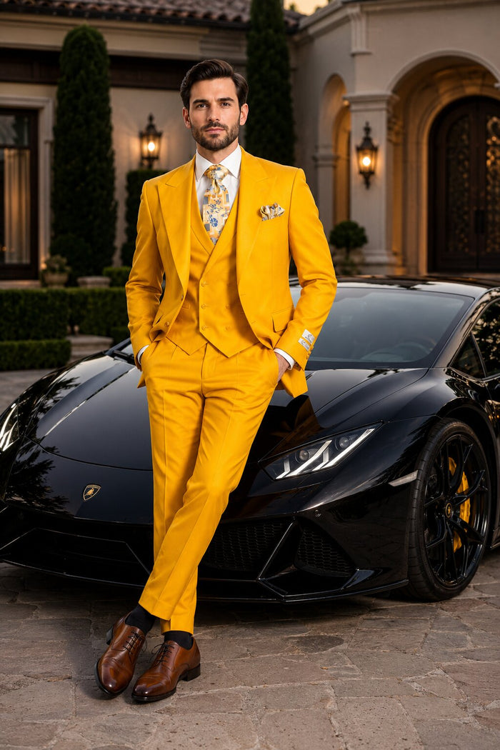 ROSSI MAN ELI RM103 Wool 3 Piece Suit