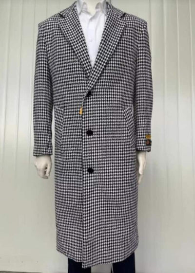Wool & Cashmere Full Length Overcoat for Men