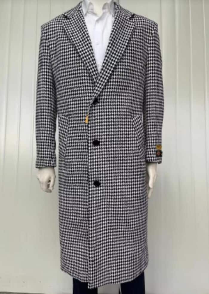 Wool & Cashmere Full Length Overcoat for Men