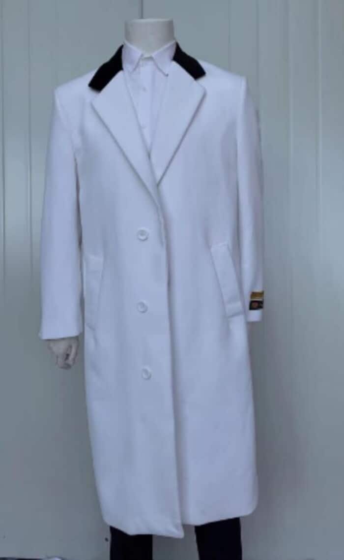 Full Length Wool Cashmere Overcoat for Men
