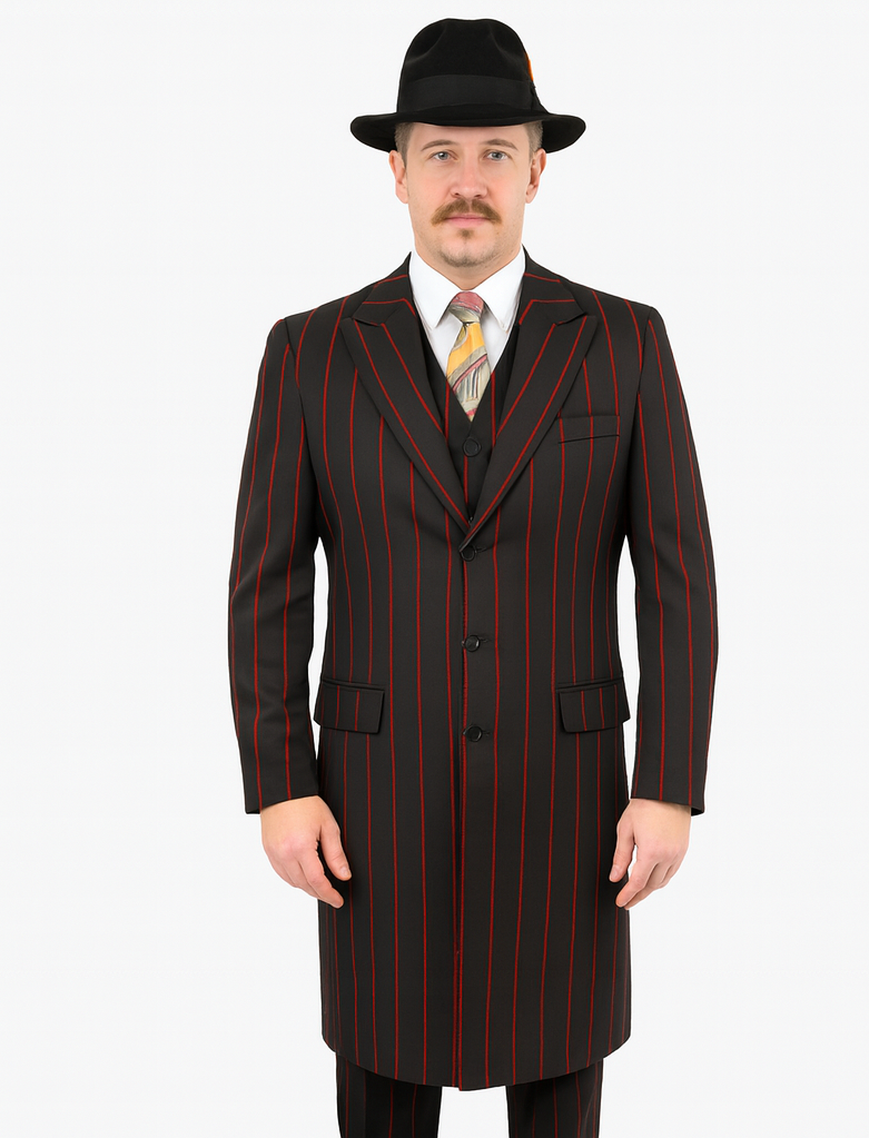 Men’s Chalk Stripe Gangster Zoot Suit
