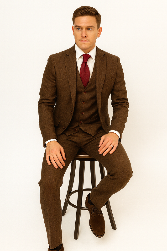 Mens Great Gatsby Costume - Great Gatsby Suit - Gatsby Clothes (Vest + Pants + Suit Shirt Tie Package)