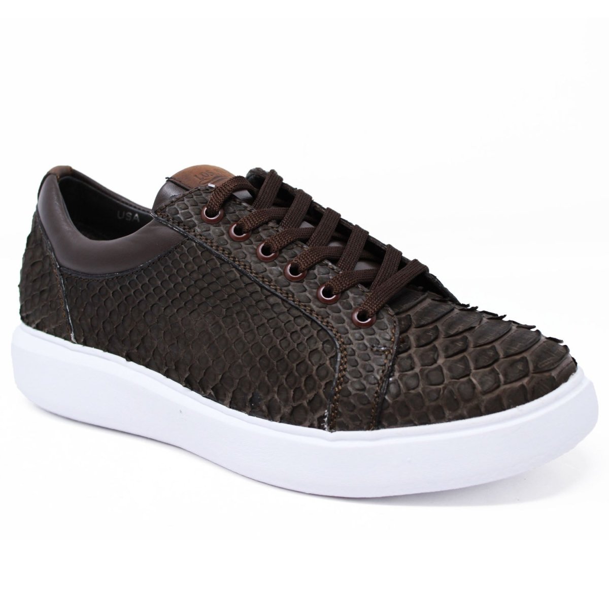 Genuine Python Low Top Sneakers for Men