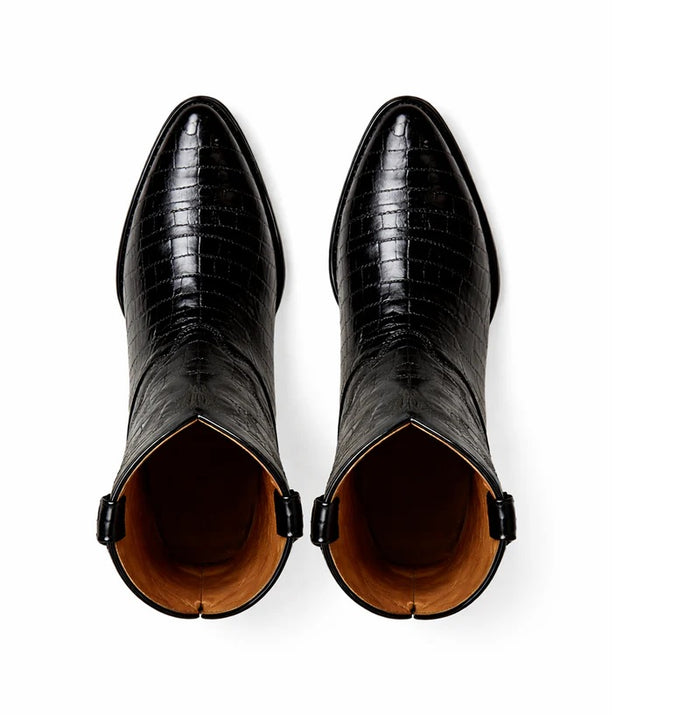 Men's Gray Dress Cowboy Boot Cheap Priced For Sale Online Genunie Eel King Exotic Boots Snip Toe- Botas De Anguila