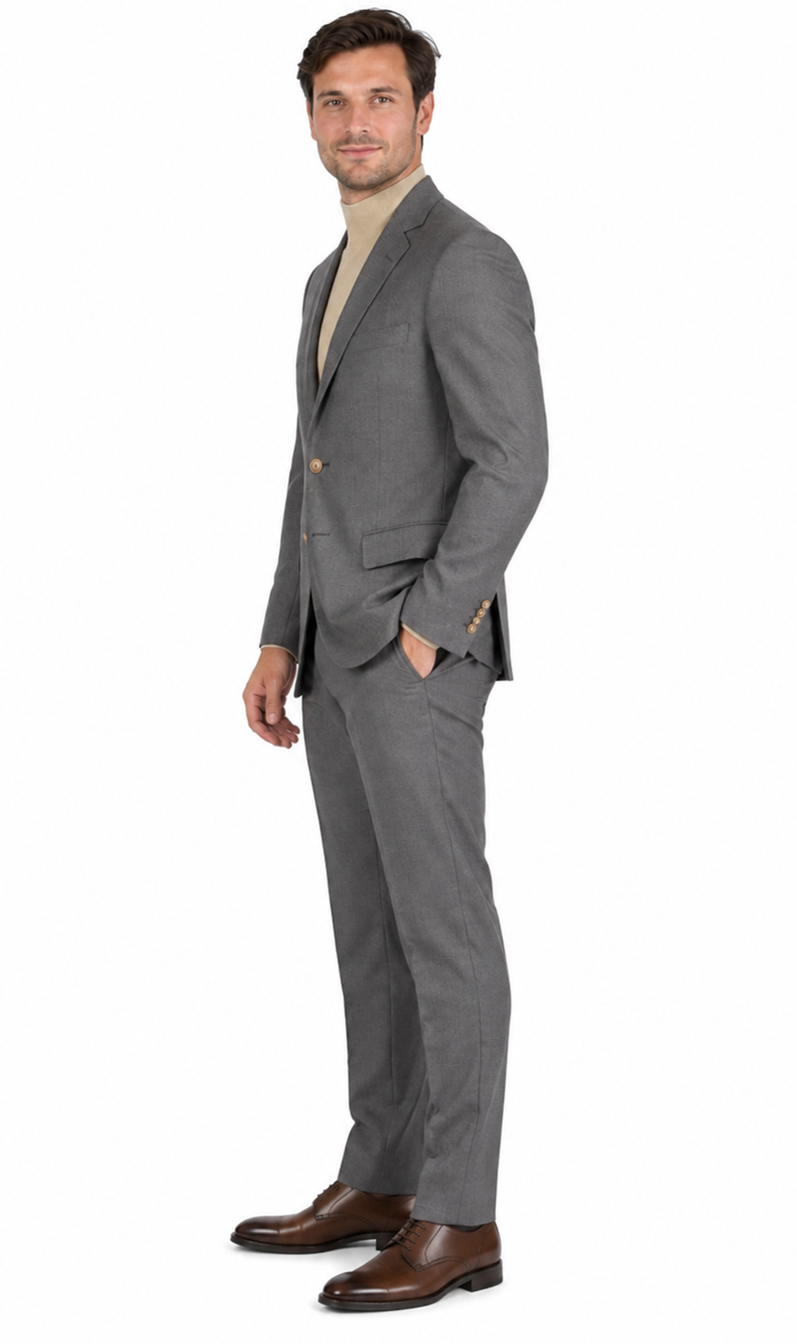 Men's Grey Blazer On Sale Polyester