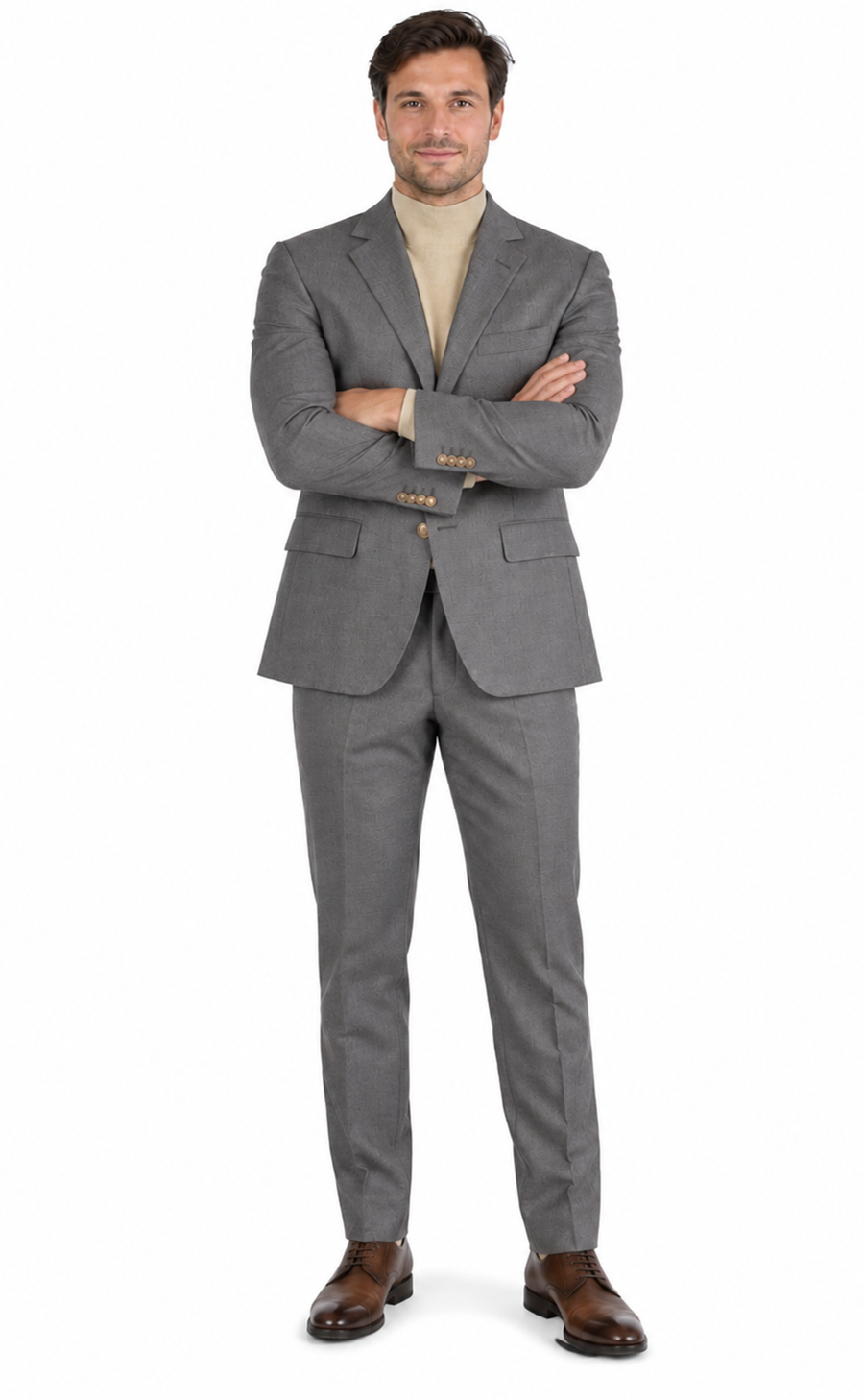 Men's Grey Blazer On Sale Polyester