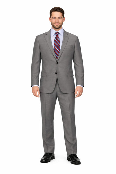 Modern Fit Tiglio Wool Double-Breasted Suit – Premium Tailored Formal Suit