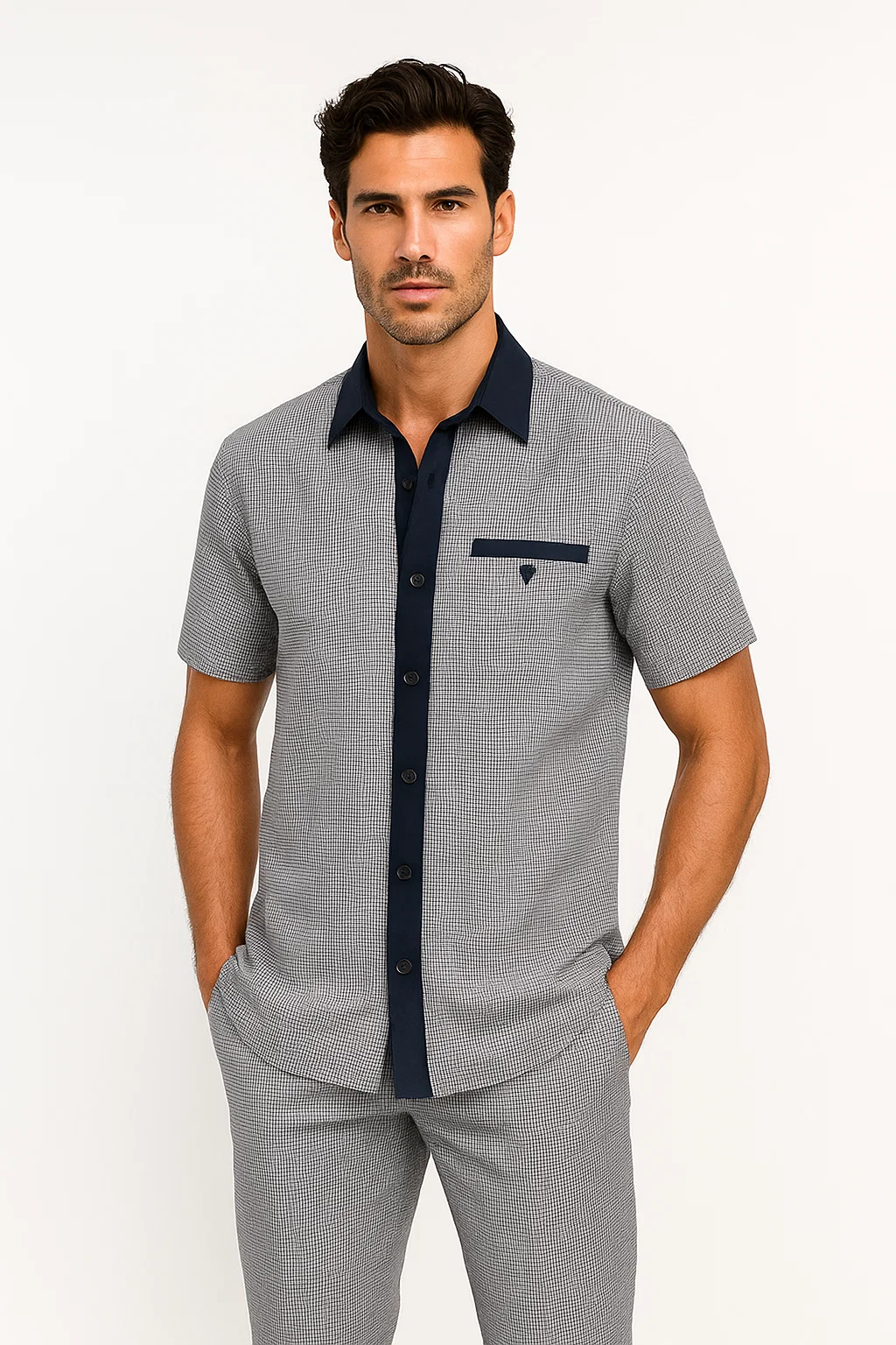 Men’s Houndstooth Walking Suit - 2 Piece Set by Zacchi