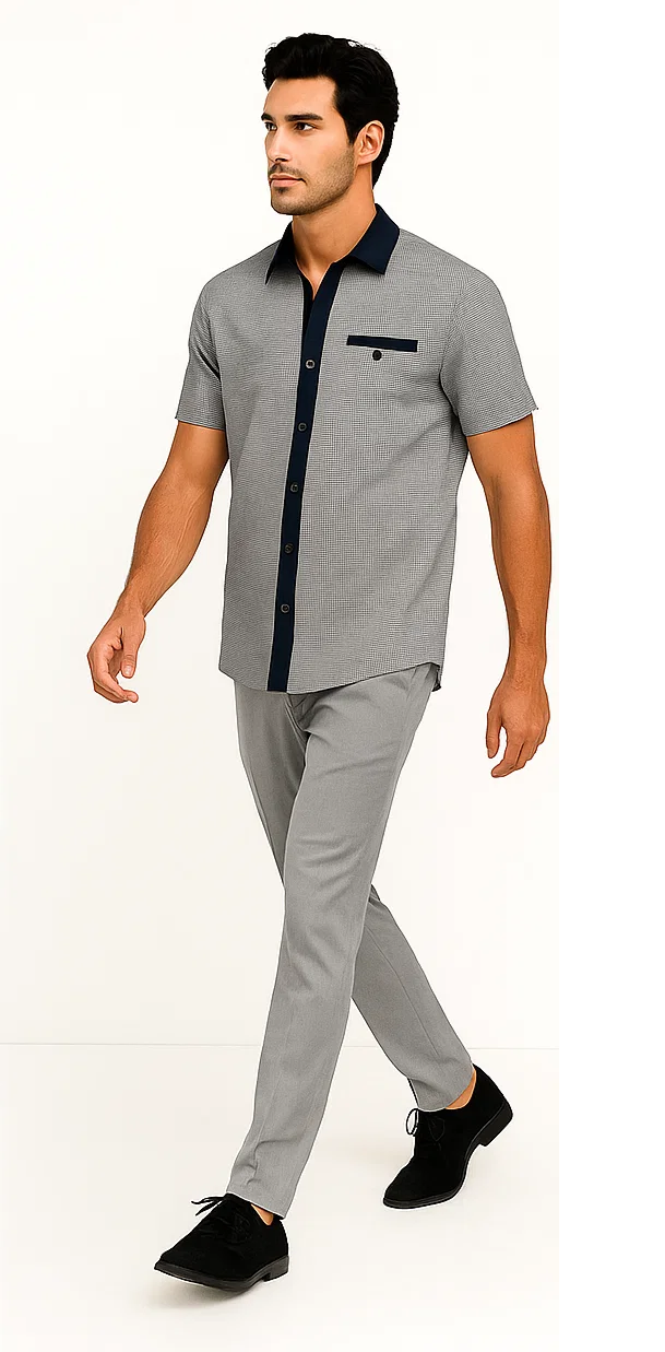 Men’s Houndstooth Walking Suit - 2 Piece Set by Zacchi