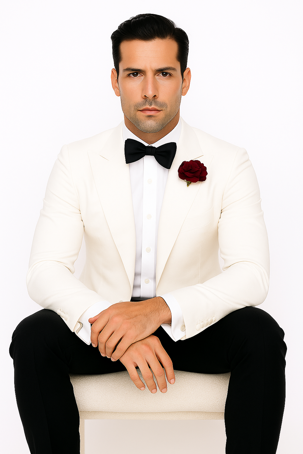 Men's James Bond Outfit Spectre 1 Button White Tuxedo Blazer