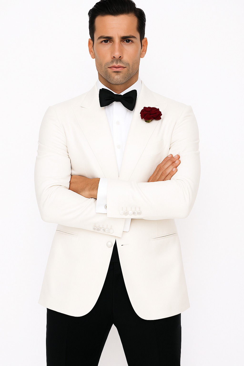 Men's James Bond Outfit Spectre 1 Button White Tuxedo Blazer