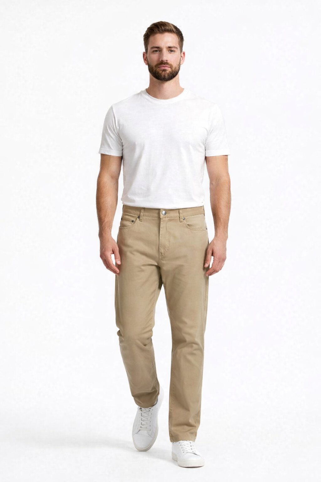 Pelago Khaki Stretch Chino Dress Pants