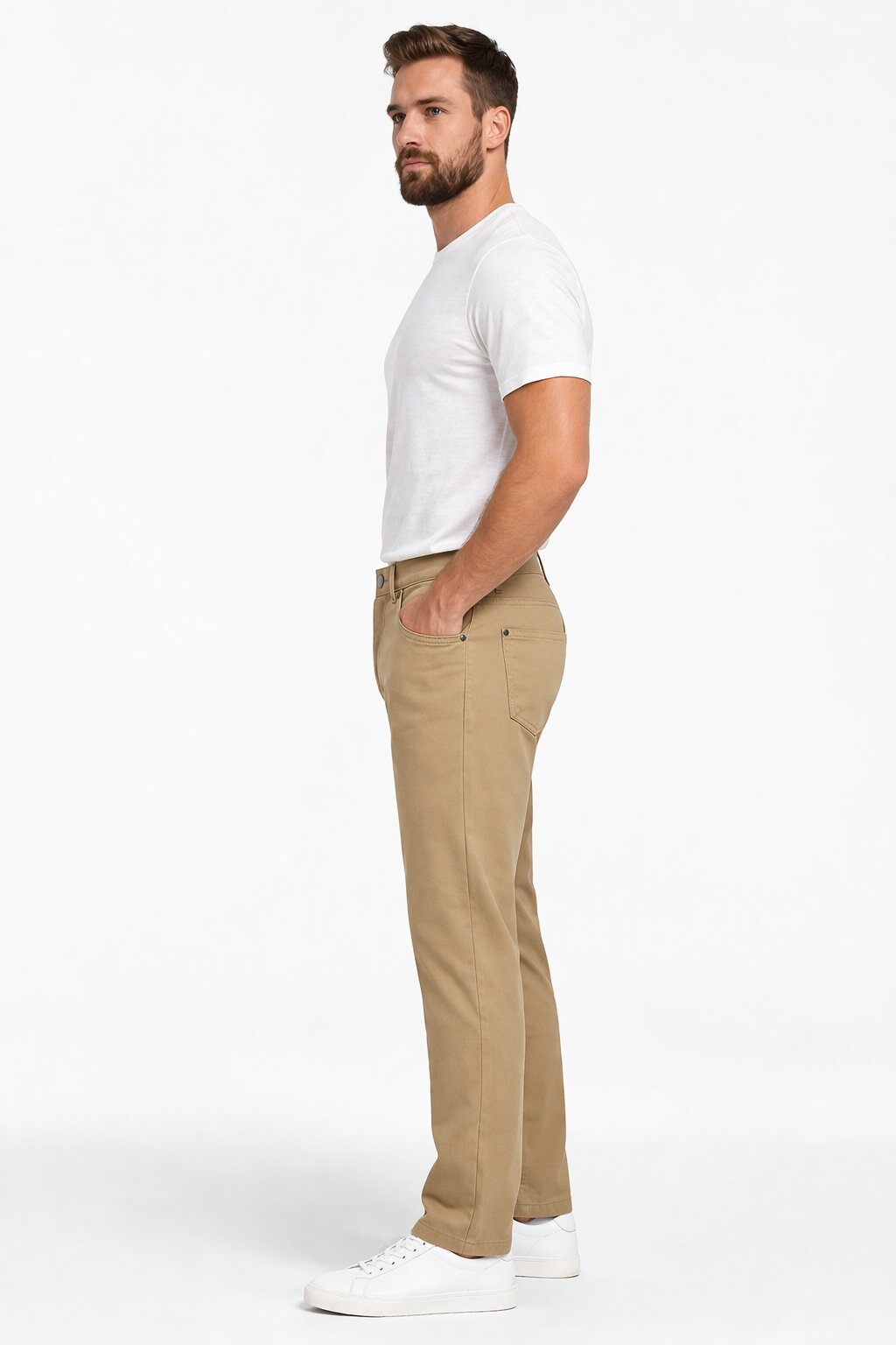 Pelago Khaki Stretch Chino Dress Pants