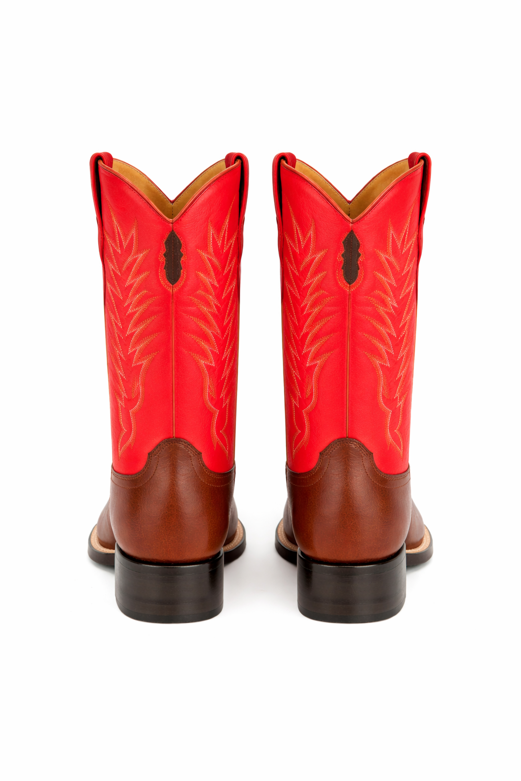 King Exotic Genuine Leather Square Toe Boots