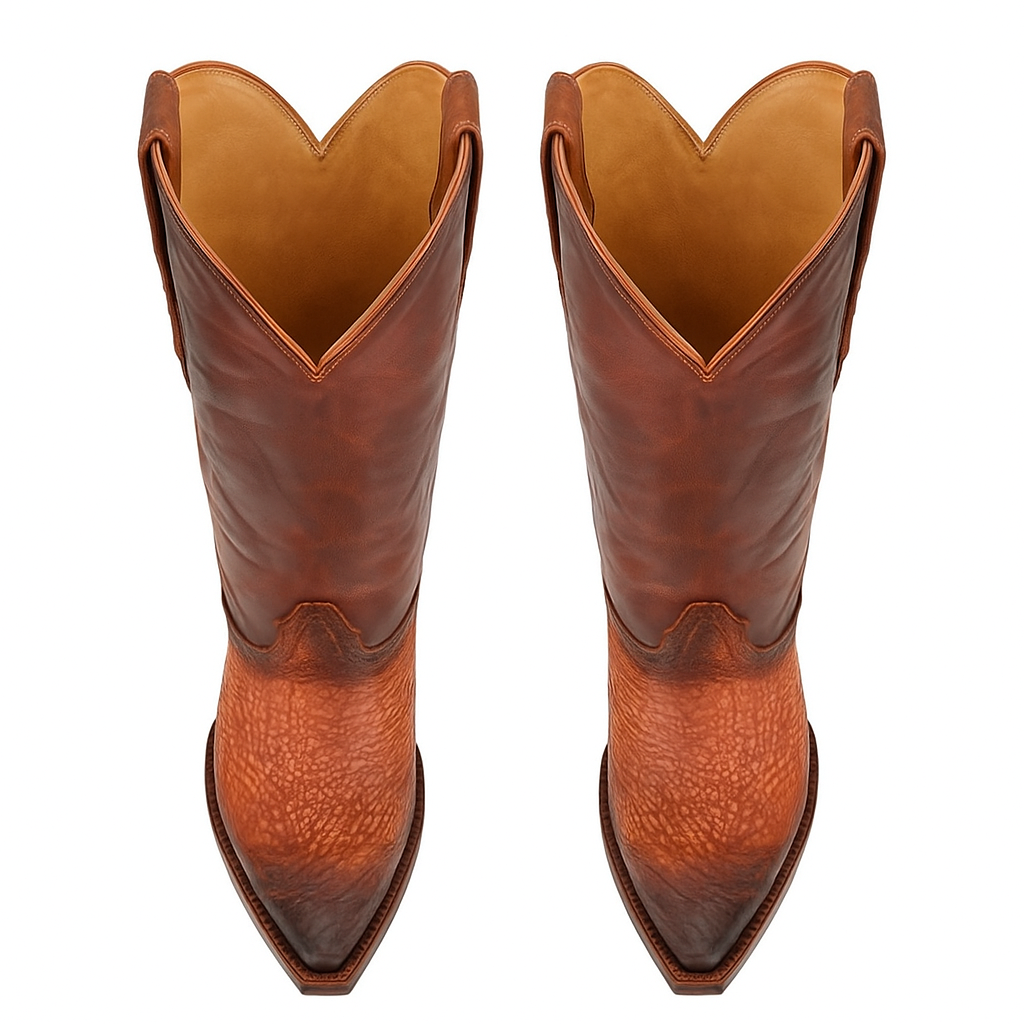 King Exotic Shark Snip Toe Western Boots